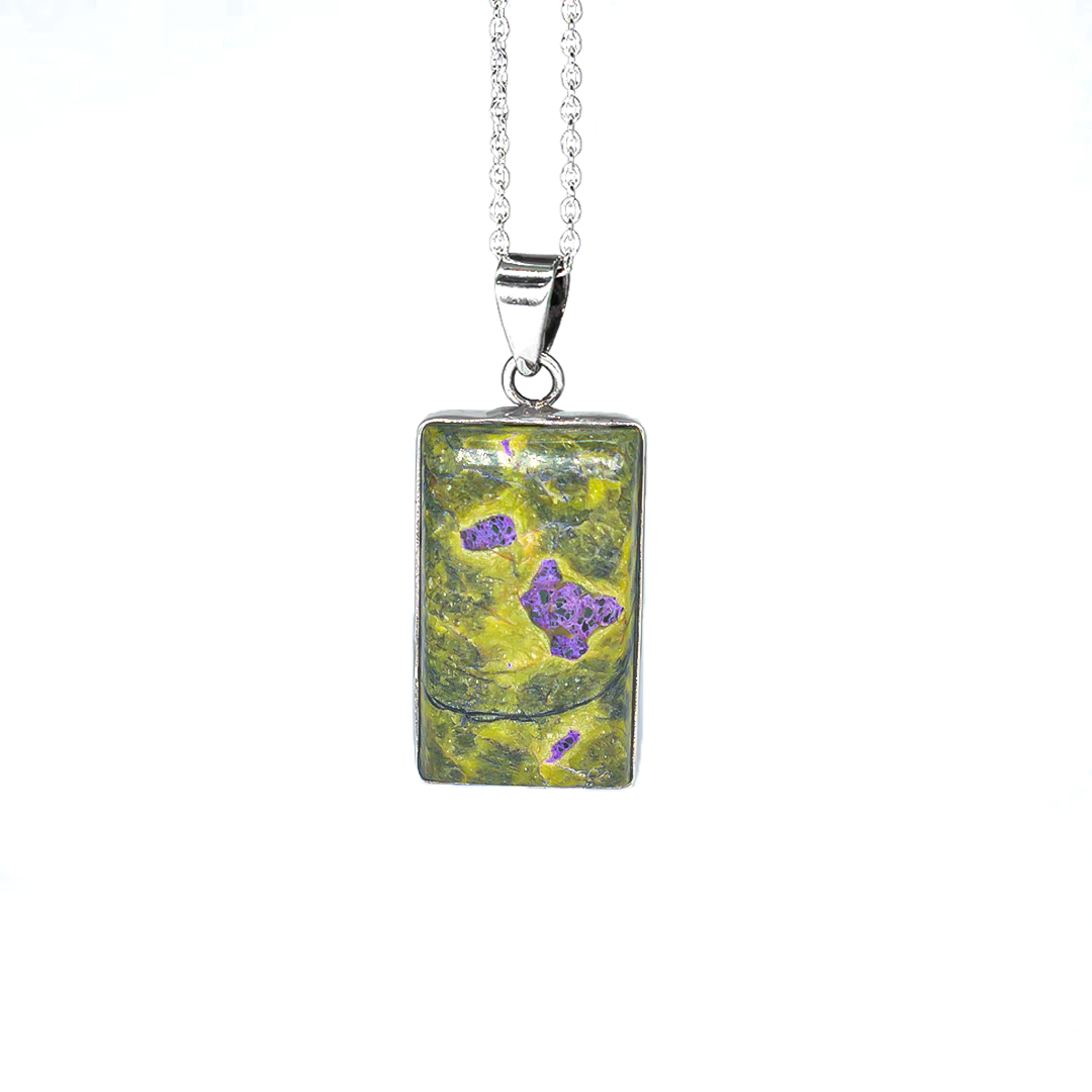 Atlantisite Pure silver necklace