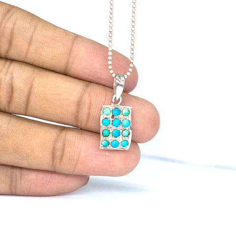 Turquoise Talisman Sterling Silver Necklace
