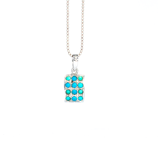 Turquoise Talisman Sterling Silver Necklace 1080