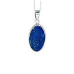 Lapis lazuli Pure Silver Necklace