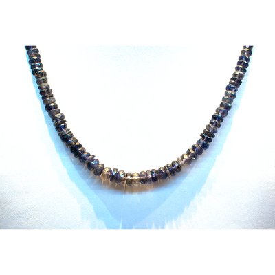 Iolite Beads Necklace 18 Inches