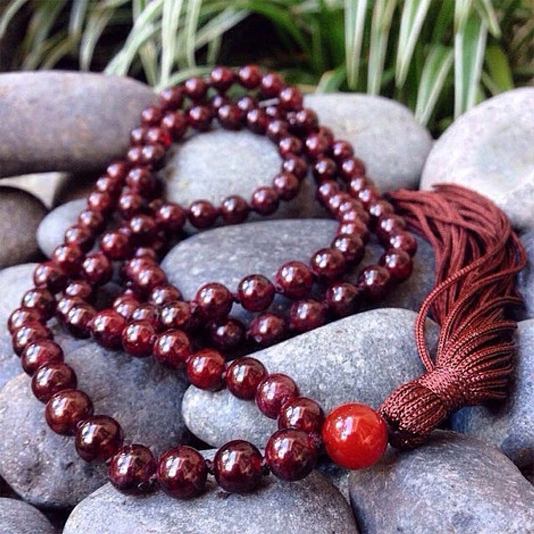 Garnet Jaap Mala The Stone of Passion and Devotion
