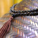 Bronzite mala beads, close-up – Gift Palace India