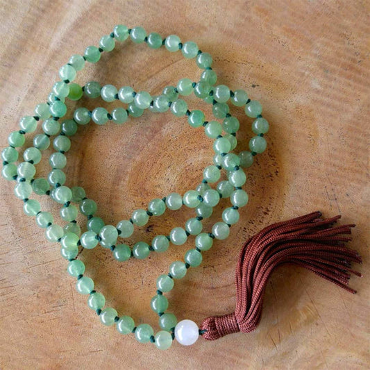 Green Aventurine Jaap Mala (The Stone of Opportunity) 1080
