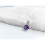 Amethyst Cushion Cut Necklace