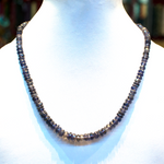 Iolite Beads Necklace 18 Inches