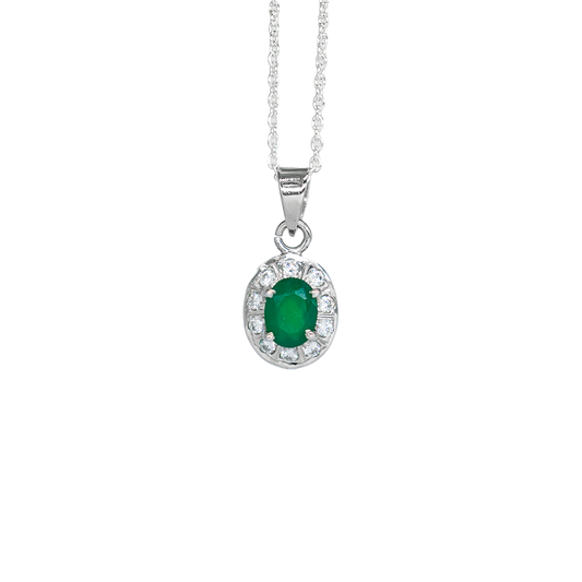 Green Onyx Necklace - Good  Luck Talisman 1080