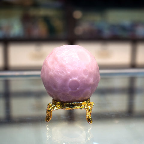 Pink opal moon shape Sphere