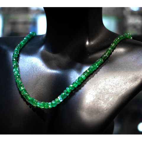 Zambian Emerald Necklace 17 inch