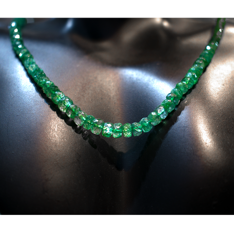 Zambian Emerald Necklace 17 inch