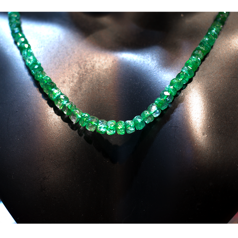 Zambian Emerald Necklace 17 inch