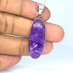 Charoite Sterling Silver 925 Necklace (AAA Grade)