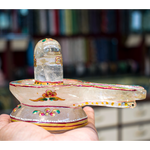 Clear Quartz Shivling Sphatik shivling 565 Grams