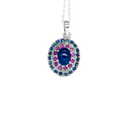 Blue Sapphire & Rubies Talisman