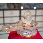 Clear Quartz Shivling Sphatik shivling 565 Grams