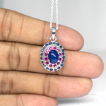 Blue Sapphire & Rubies Talisman