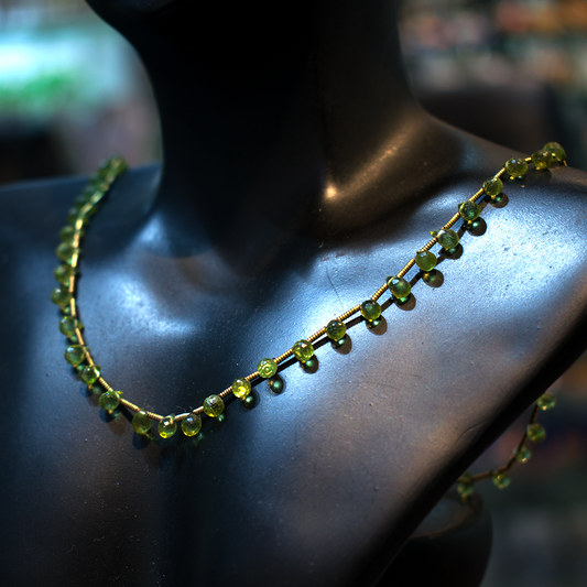 Peridot Mini Drops Necklace 1080