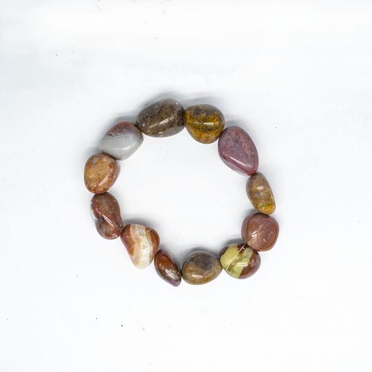 Indian Agate Tumble bracelet 1080
