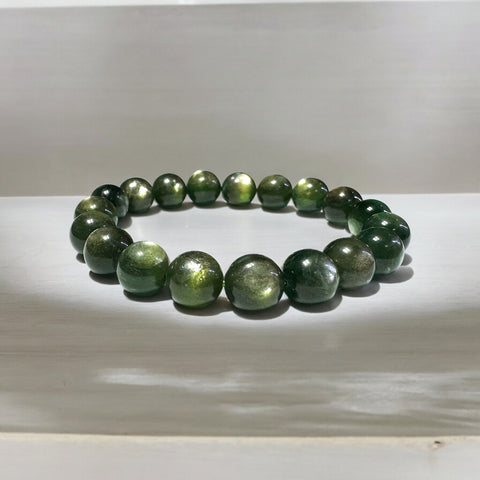 Green Lepidolite Bracelet ( Gemstone  Quality )