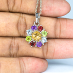 Multi Gemstone Talisman Sterling Silver 925
