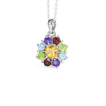 Multi Gemstone Talisman Sterling Silver 925