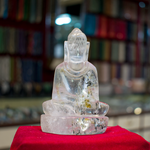 Mahaveer Bhagwan Idol In Sphatik ( clear Quartz ) 205 grams