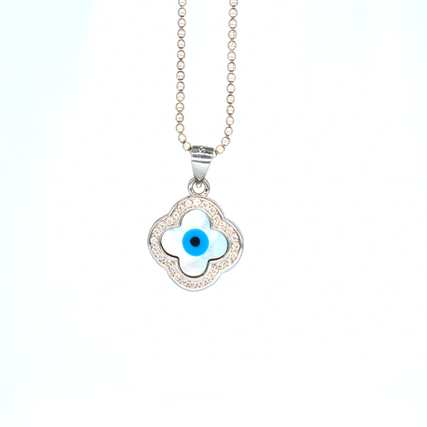 Evil eye Necklace Sterling silver