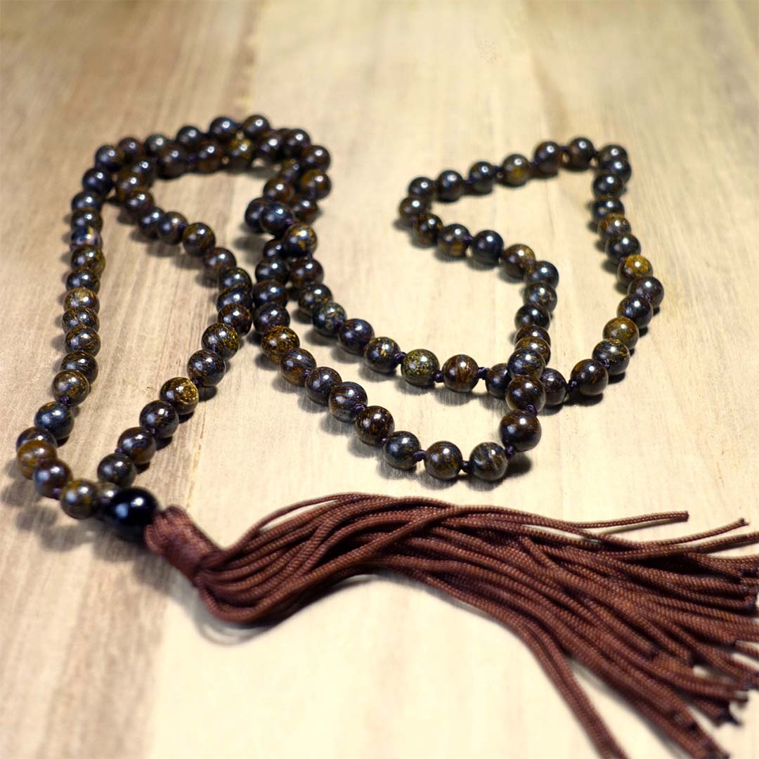 Bronzite Jaap Mala (The Stone of Focused Action)