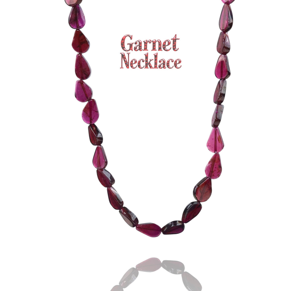 Pears - Garnet Necklace