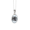 Merlinite Sterling Silver 925 Necklace (Dendritic Opal)