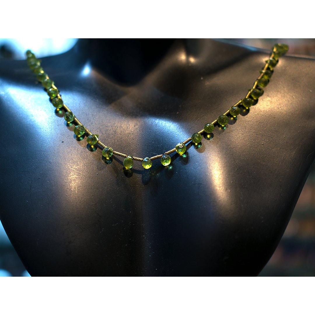 Peridot Mini Drops Necklace