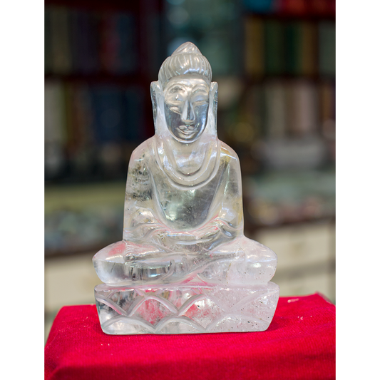 Mahaveer Bhagwan Idol In Sphatik ( clear Quartz ) 205 grams 1080