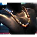 Brown Fire Opal Necklace ( Rare Piece ) 16 Inch