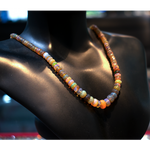 Brown Fire Opal Necklace ( Rare Piece ) 16 Inch