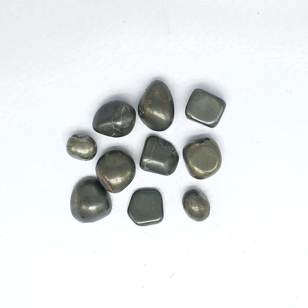 Pyrite tumbles - 1 piece per order