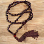 Garnet mala beads, close-up of deep red stones – Gift Palace India