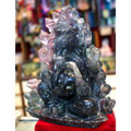 Rainbow Fluorite  Ganesha ( Big Size )
