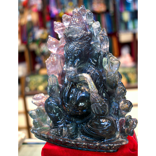 Rainbow Fluorite  Ganesha ( Big Size ) 1080