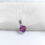 Amethyst Cushion Cut Necklace
