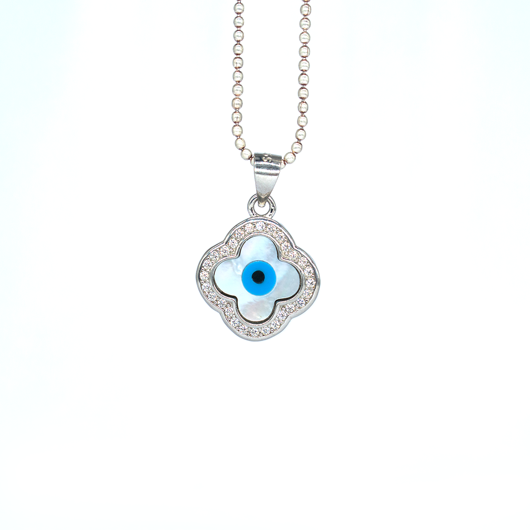 Evil eye Necklace Sterling silver