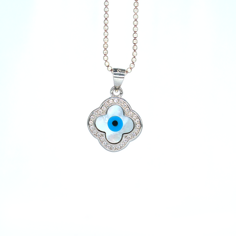 Evil eye Necklace Sterling silver