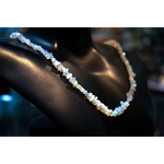 Fire Opal Cut Necklace 17 Inch