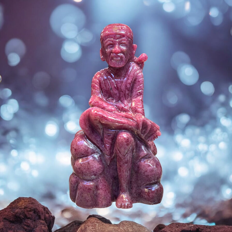 Sai Baba Murti ~ Rhodonite