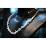 Fire Opal Cut Necklace 17 Inch