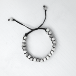 Howlite 2 Line adjustable Bracelet
