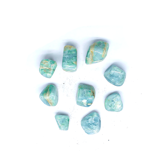 Aquamarine Tumbles - 1 piece per order 1080