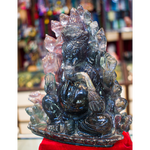 Rainbow Fluorite  Ganesha ( Big Size )