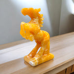 Rising Horse ~ Yellow Calcite