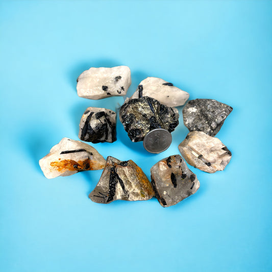 Tourmanilated Quartz Raw - 1 Piece per order 2048