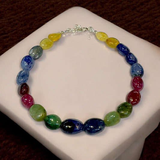Ruby, Emerald & sapphire Bracelet 2400